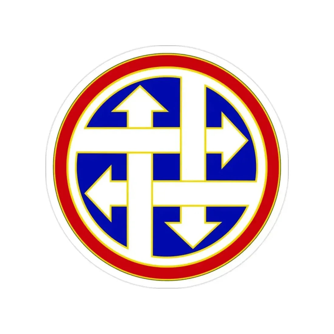 4 Sustainment Command (U.S. Army) Transparent STICKER Die-Cut Vinyl Decal 2 Inch - The Sticker Space