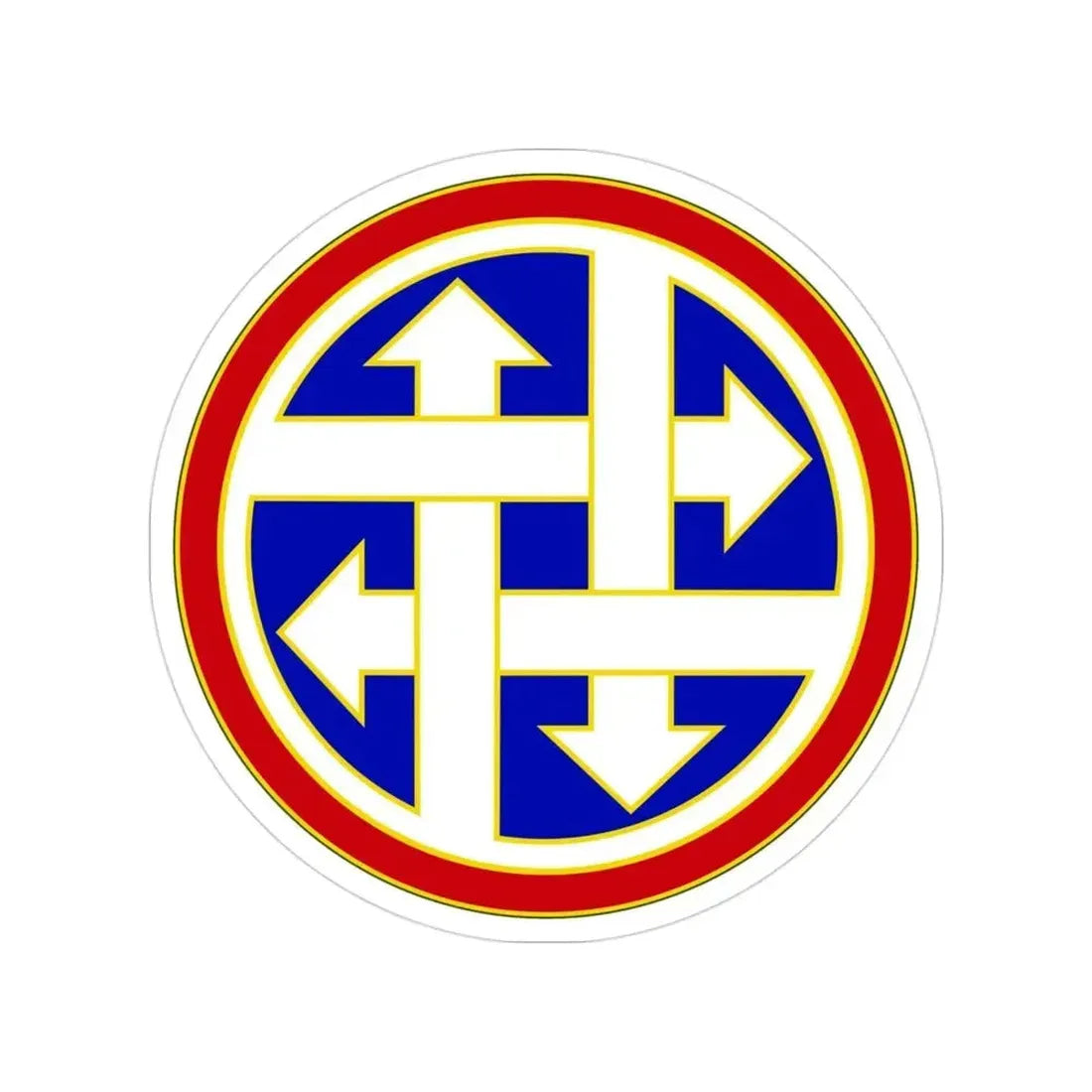 4 Sustainment Command (U.S. Army) Transparent STICKER Die-Cut Vinyl Decal 3 Inch - The Sticker Space