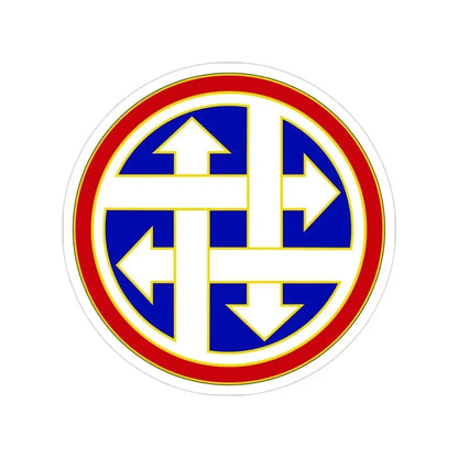 4 Sustainment Command (U.S. Army) Transparent STICKER Die-Cut Vinyl Decal 3 Inch - The Sticker Space