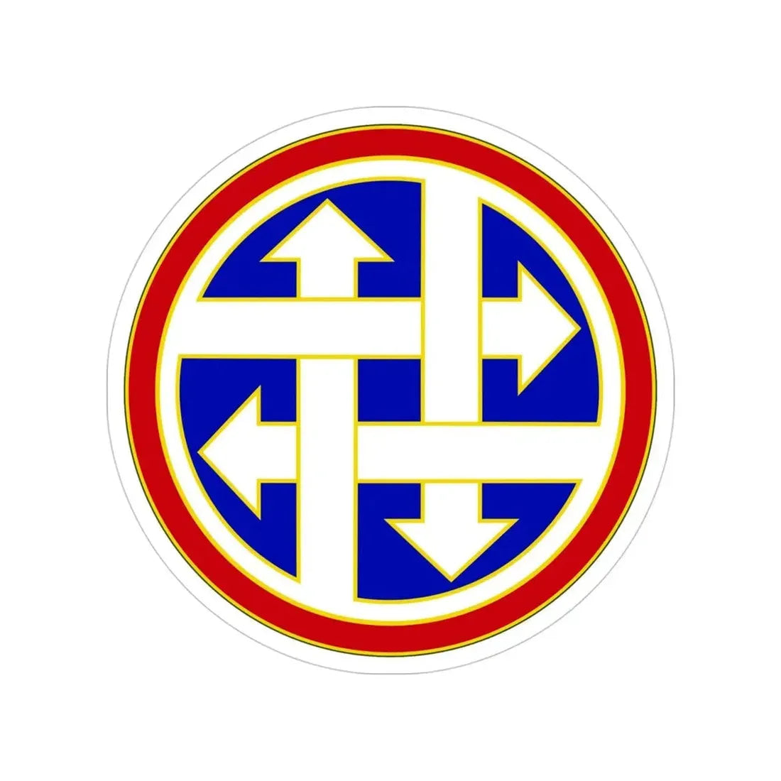 4 Sustainment Command (U.S. Army) Transparent STICKER Die-Cut Vinyl Decal 4 Inch - The Sticker Space