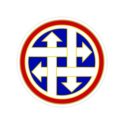 4 Sustainment Command (U.S. Army) Transparent STICKER Die-Cut Vinyl Decal 4 Inch - The Sticker Space