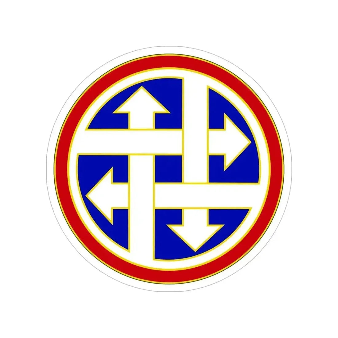 4 Sustainment Command (U.S. Army) Transparent STICKER Die-Cut Vinyl Decal 5 Inch - The Sticker Space