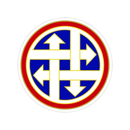 4 Sustainment Command (U.S. Army) Transparent STICKER Die-Cut Vinyl Decal 5 Inch - The Sticker Space