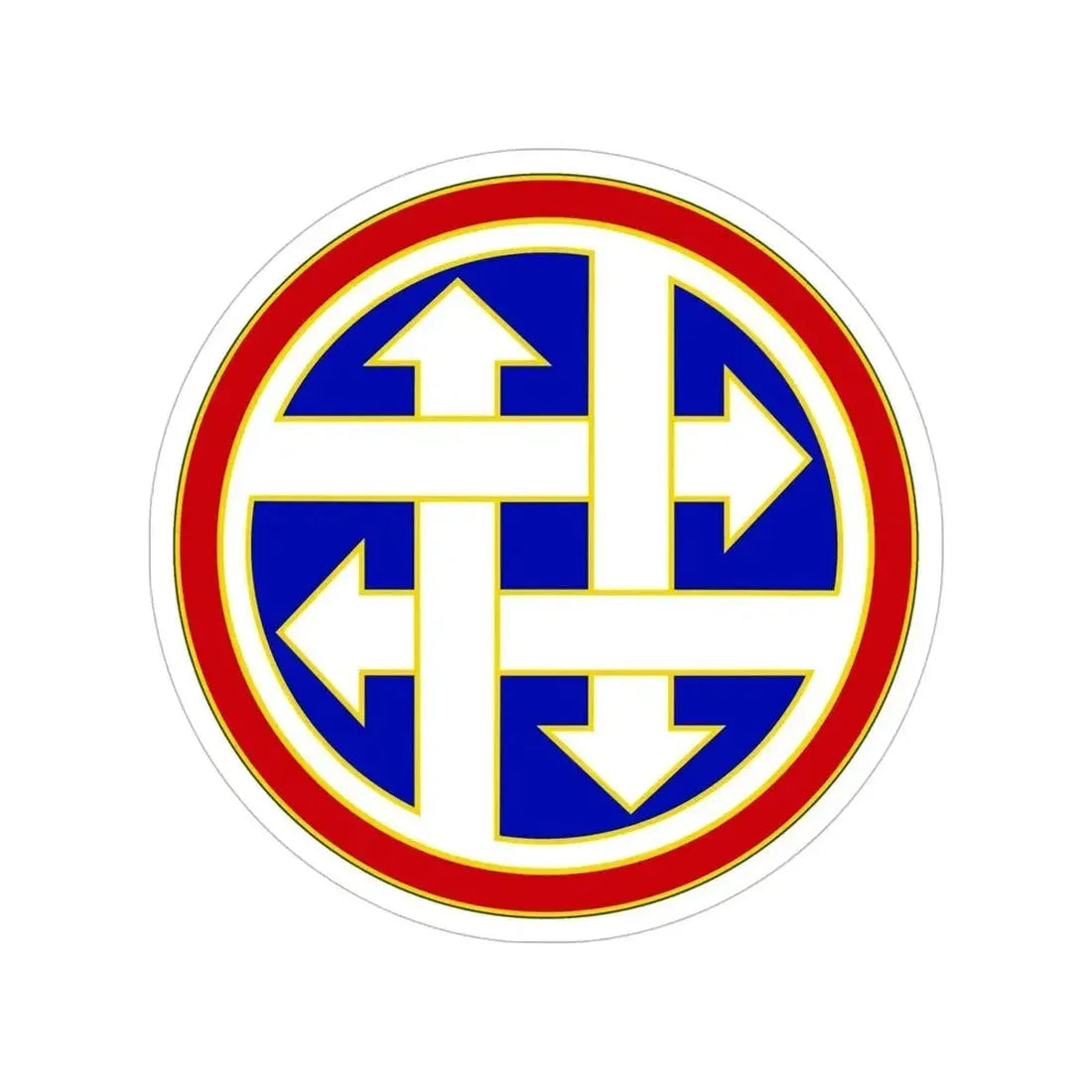 4 Sustainment Command (U.S. Army) Transparent STICKER Die-Cut Vinyl Decal 6 Inch - The Sticker Space