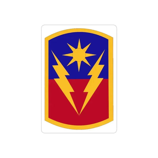40 Armored Brigade (U.S. Army) REVERSE PRINT Transparent Die-Cut STICKER 6 Inch Die-Cut Transparent - The Sticker Space