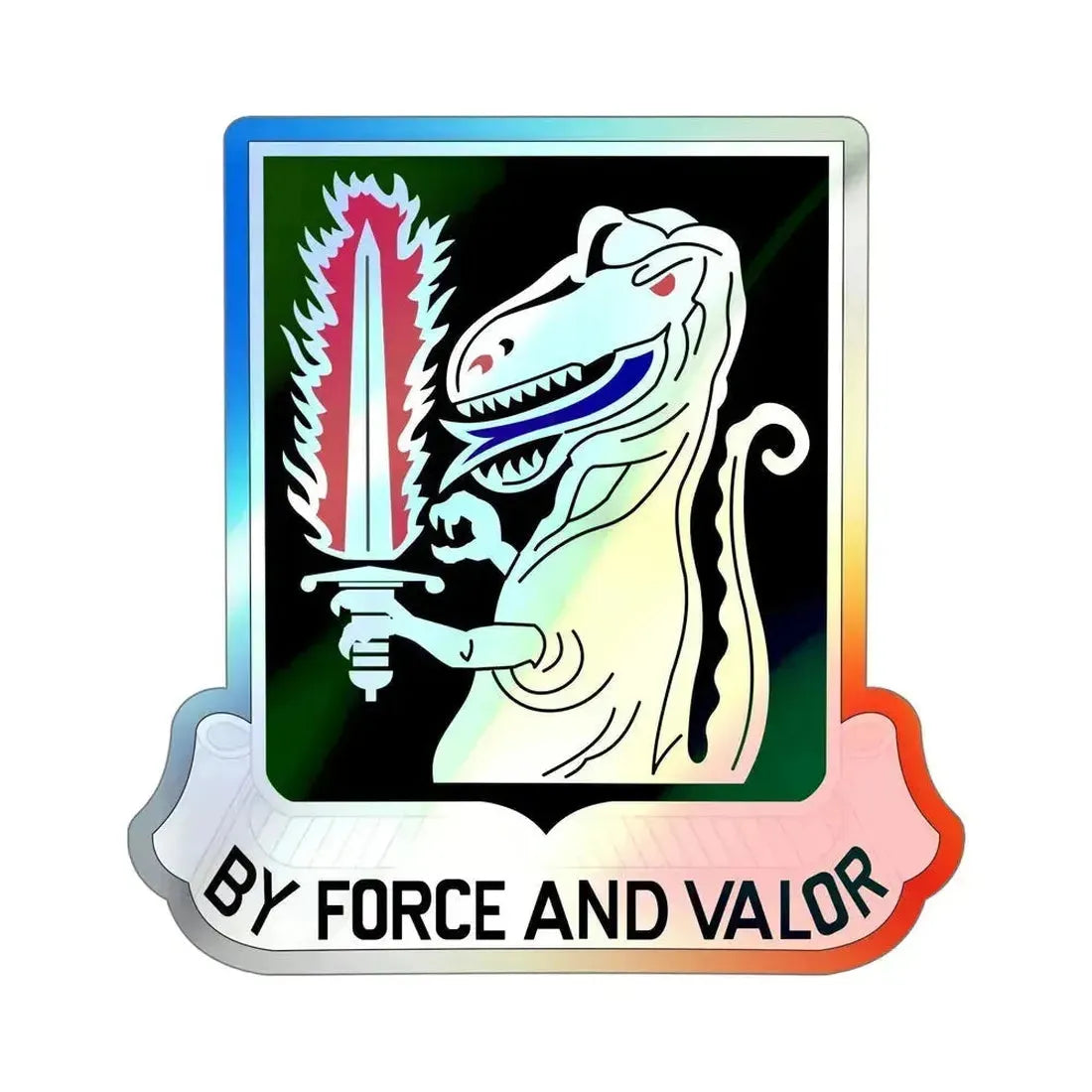 40 Cavalry Regiment (U.S. Army) Holographic STICKER Die-Cut Vinyl Decal 6 Inch Holographic - The Sticker Space