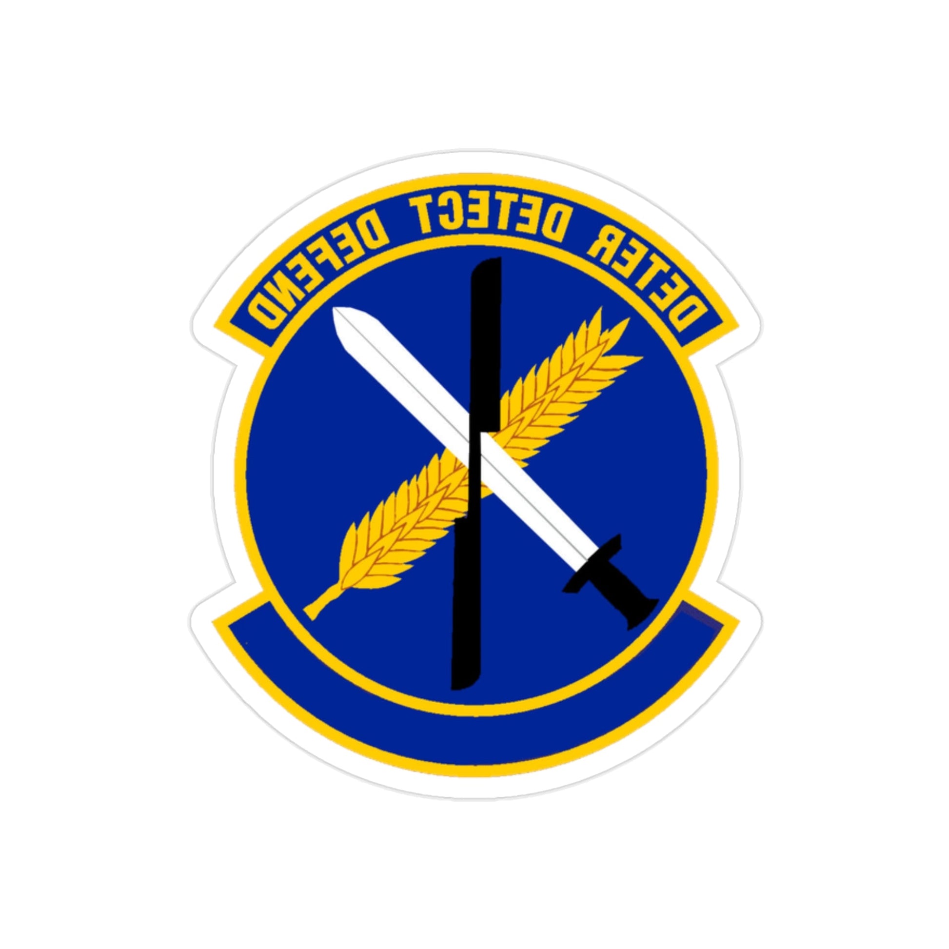 40 Helicopter Squadron AFGSC (U.S. Air Force) REVERSE PRINT Transparent STICKER-2" × 2"-The Sticker Space