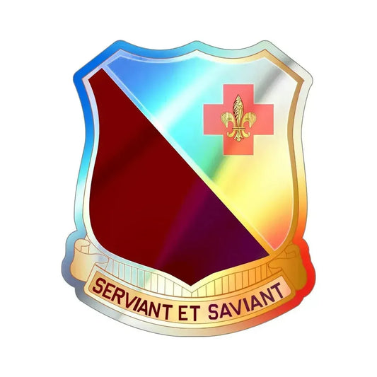 40 Medical Battalion (U.S. Army) Holographic STICKER Die-Cut Vinyl Decal 6 Inch Holographic - The Sticker Space