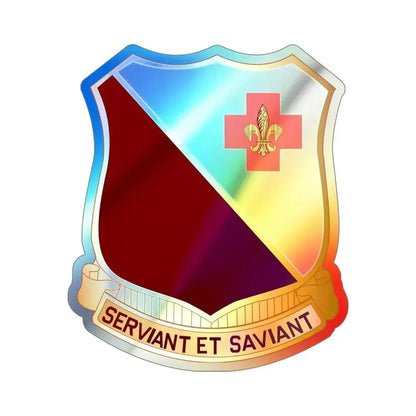 40 Medical Battalion (U.S. Army) Holographic STICKER Die-Cut Vinyl Decal - The Sticker Space