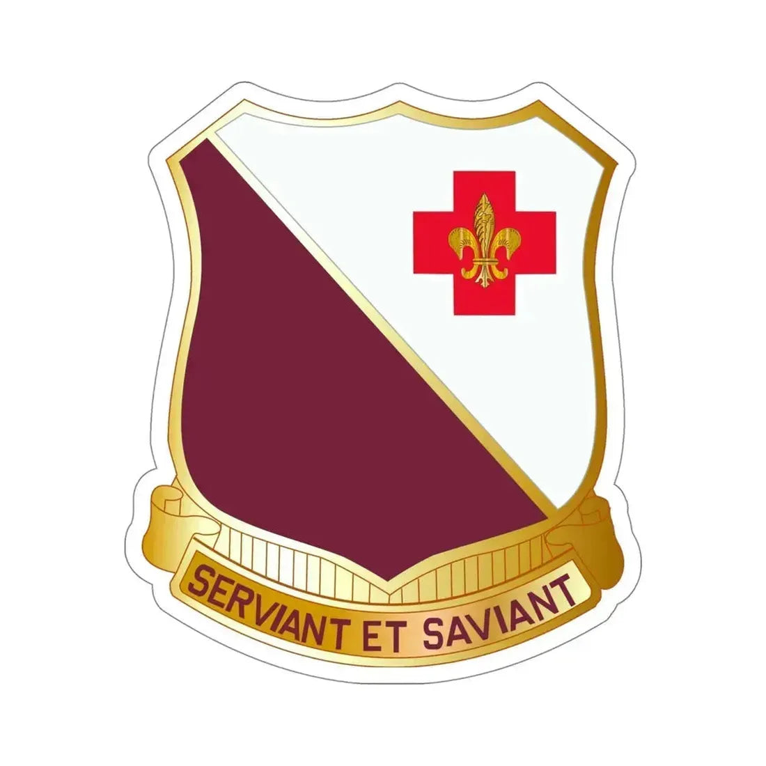 40 Medical Battalion (U.S. Army) STICKER Vinyl Die-Cut Decal 5 Inch - The Sticker Space