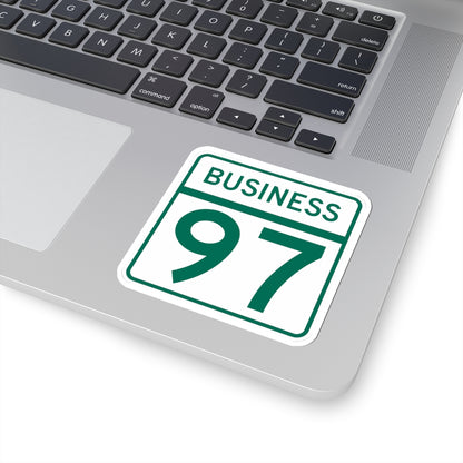 MD Route 97 Business (Maryland) (Road Sign) STICKER Vinyl Kiss-Cut Decal