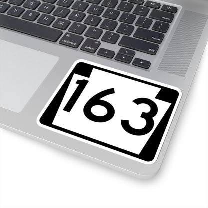 PA-163 (Pennsylvania) (Road Sign) STICKER Vinyl Kiss-Cut Decal