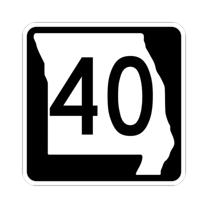 MO-40 (Missouri) (Road Sign) STICKER Vinyl Kiss-Cut Decal