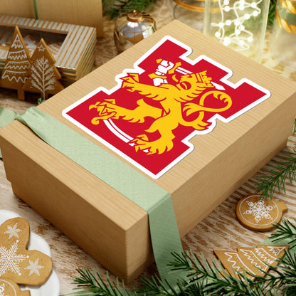 Suomen Puolustusvoimien tornileijona (Finland) (Coat of Arms) STICKER Vinyl Kiss-Cut Decal