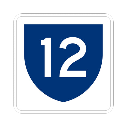PR primary 12 (Puerto Rico) (Road Sign) STICKER Vinyl Kiss-Cut Decal
