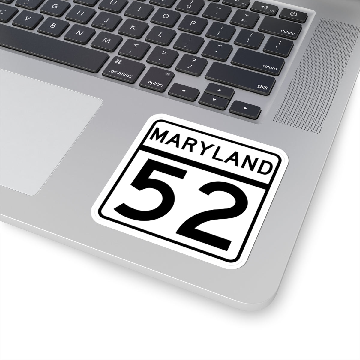 MD Route 52 (Maryland) (Road Sign) STICKER Vinyl Kiss-Cut Decal