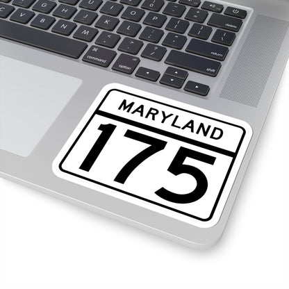 MD Route 175 (Maryland) (Road Sign) STICKER Vinyl Kiss-Cut Decal