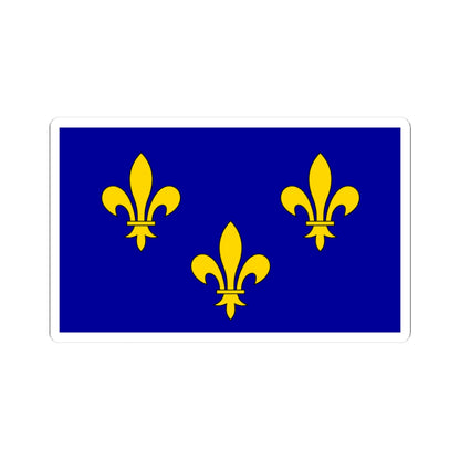 Cultural flag of Ile-de-France (France) STICKER Vinyl Kiss-Cut Decal