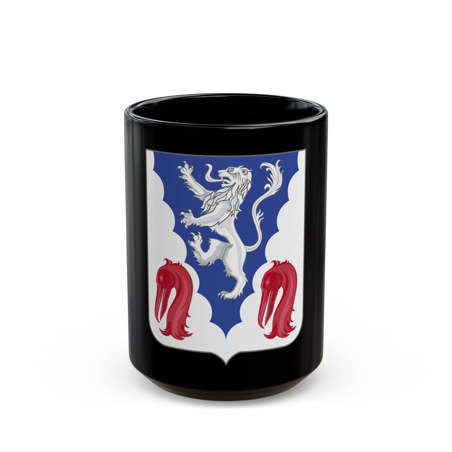 401 Glider Infantry Regiment 2 (U.S. Army) Black Coffee Mug-15oz-The Sticker Space