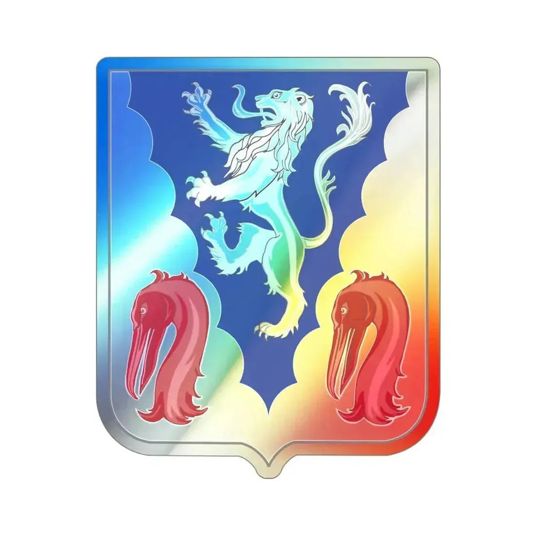401 Glider Infantry Regiment 2 (U.S. Army) Holographic STICKER Die-Cut Vinyl Decal 4 Inch Holographic - The Sticker Space