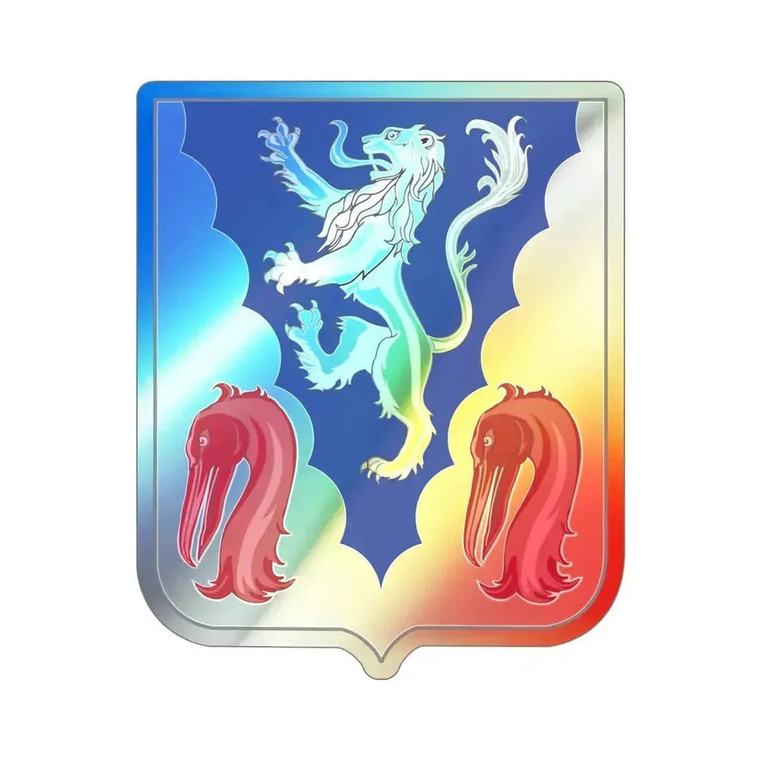 401 Glider Infantry Regiment 2 (U.S. Army) Holographic STICKER Die-Cut Vinyl Decal 5 Inch Holographic - The Sticker Space
