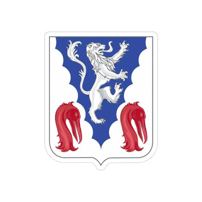 401 Glider Infantry Regiment 2 (U.S. Army) REVERSE PRINT Transparent Die-Cut STICKER 3 Inch Die-Cut Transparent - The Sticker Space