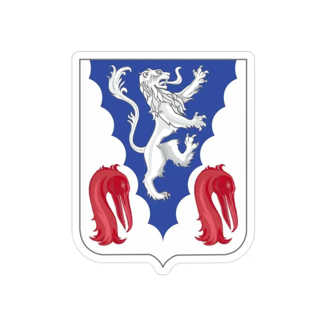 401 Glider Infantry Regiment 2 (U.S. Army) REVERSE PRINT Transparent Die-Cut STICKER - The Sticker Space