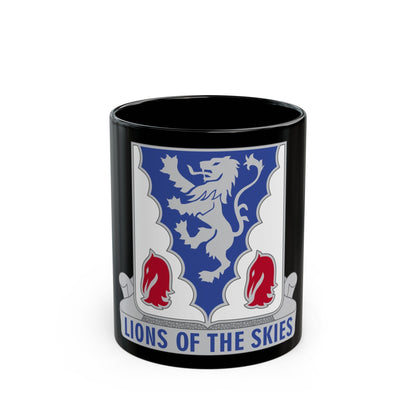 401 Glider Infantry Regiment (U.S. Army) Black Coffee Mug-11oz-The Sticker Space