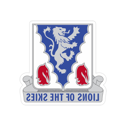 401 Glider Infantry Regiment (U.S. Army) REVERSE PRINT Transparent STICKER-2" × 2"-The Sticker Space