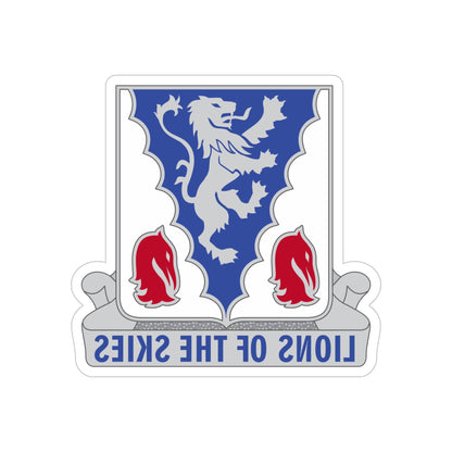 401 Glider Infantry Regiment (U.S. Army) REVERSE PRINT Transparent STICKER-6 Inch-The Sticker Space