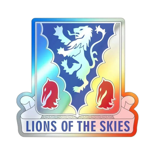 401 Glider Infantry Regiment (U.S. Army) Holographic STICKER Die-Cut Vinyl Decal 6 Inch Holographic - The Sticker Space