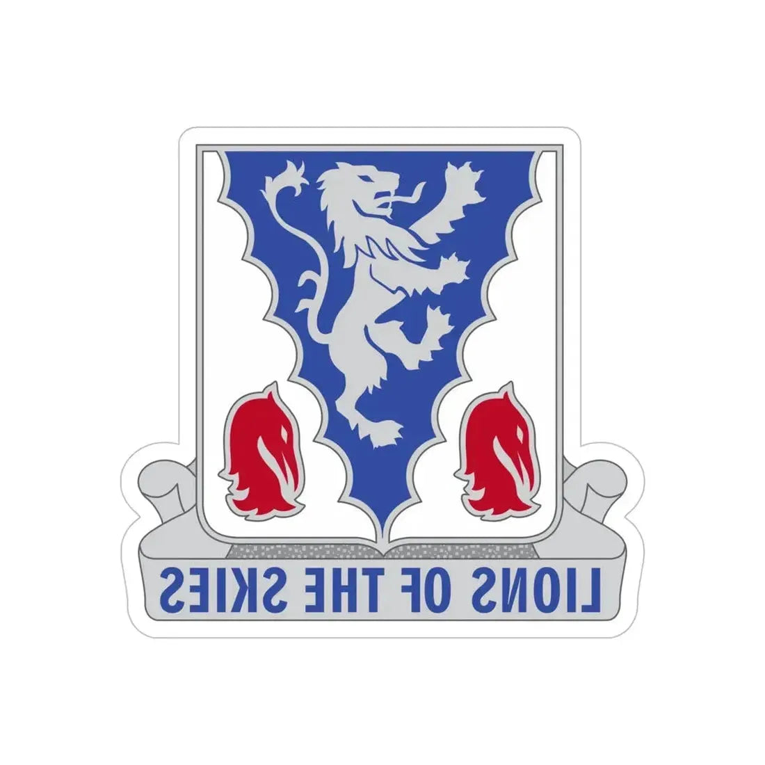 401 Glider Infantry Regiment (U.S. Army) REVERSE PRINT Transparent Die-Cut STICKER - The Sticker Space