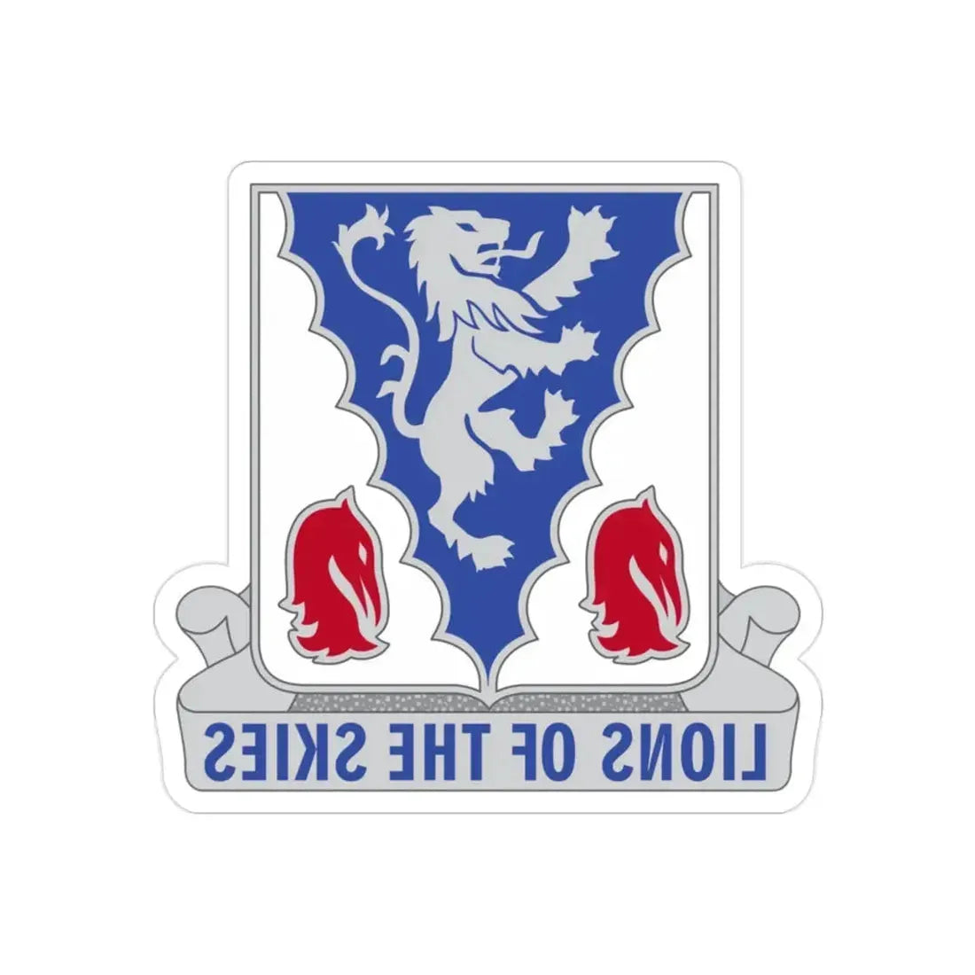 401 Glider Infantry Regiment (U.S. Army) REVERSE PRINT Transparent Die-Cut STICKER - The Sticker Space