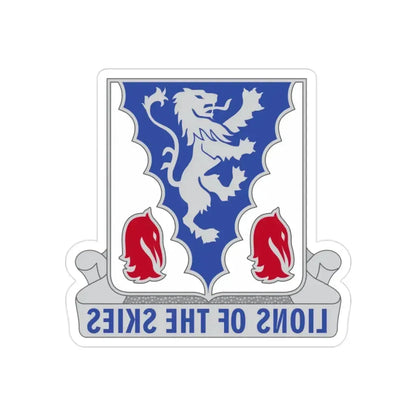 401 Glider Infantry Regiment (U.S. Army) REVERSE PRINT Transparent Die-Cut STICKER - The Sticker Space