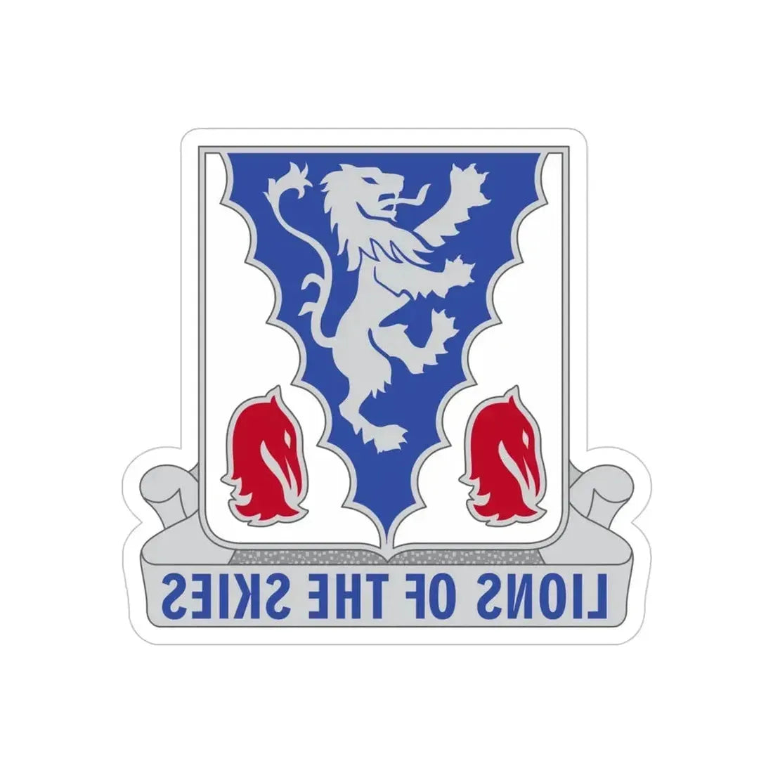 401 Glider Infantry Regiment (U.S. Army) REVERSE PRINT Transparent Die-Cut STICKER - The Sticker Space