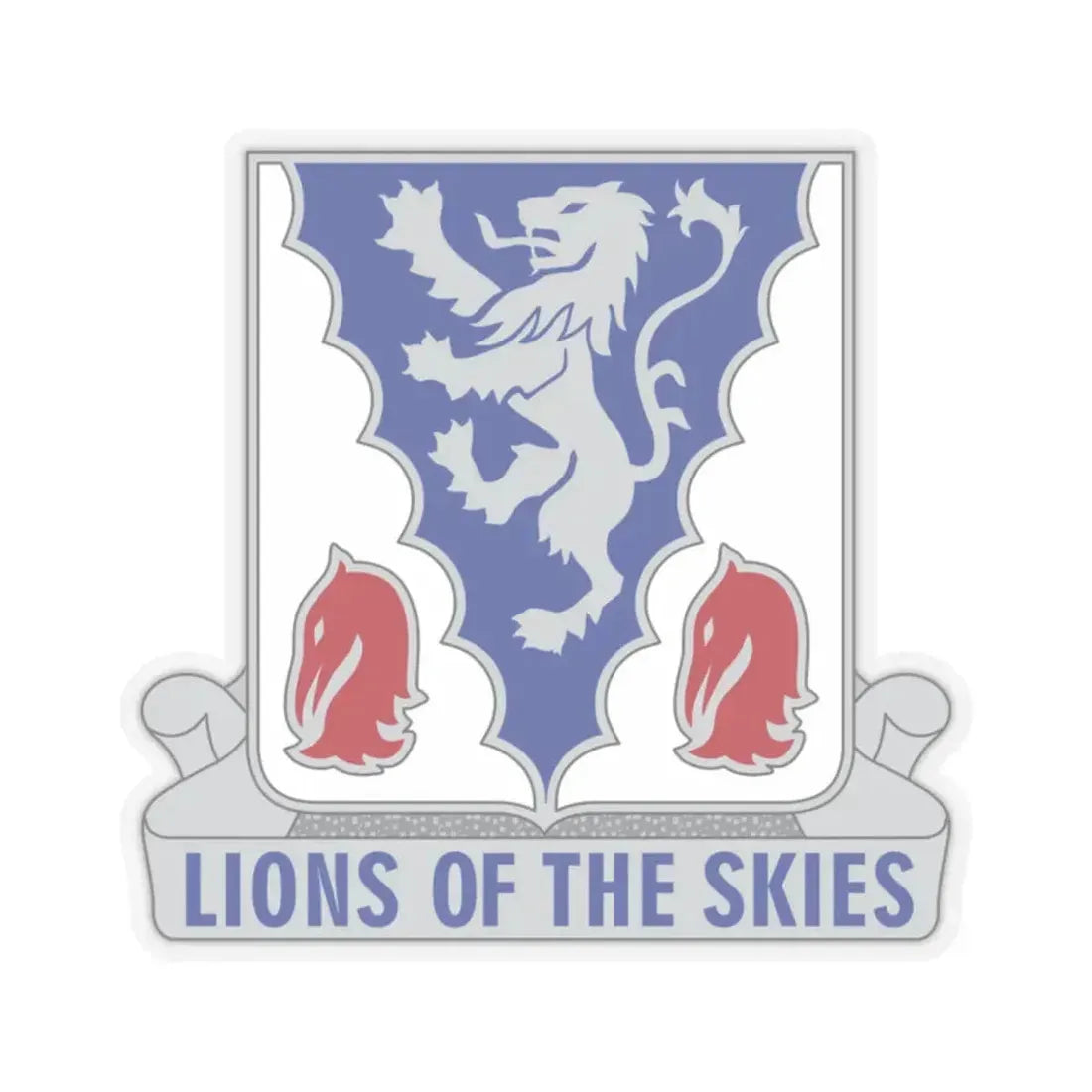 401 Glider Infantry Regiment (U.S. Army) STICKER Vinyl Kiss-Cut Decal 2 Inch Transparent - The Sticker Space