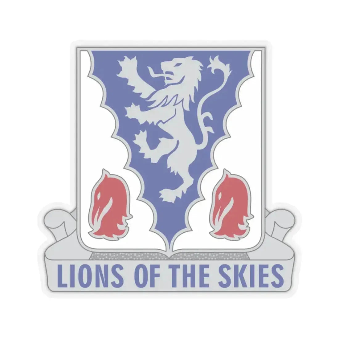 401 Glider Infantry Regiment (U.S. Army) STICKER Vinyl Kiss-Cut Decal 3 Inch Transparent - The Sticker Space