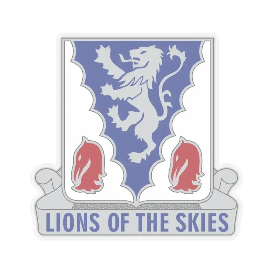 401 Glider Infantry Regiment (U.S. Army) STICKER Vinyl Kiss-Cut Decal 4 Inch Transparent - The Sticker Space