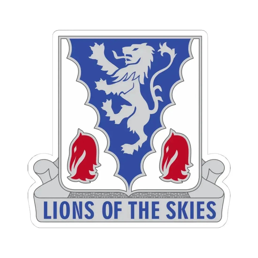 401 Glider Infantry Regiment (U.S. Army) STICKER Vinyl Kiss-Cut Decal 4 Inch White - The Sticker Space