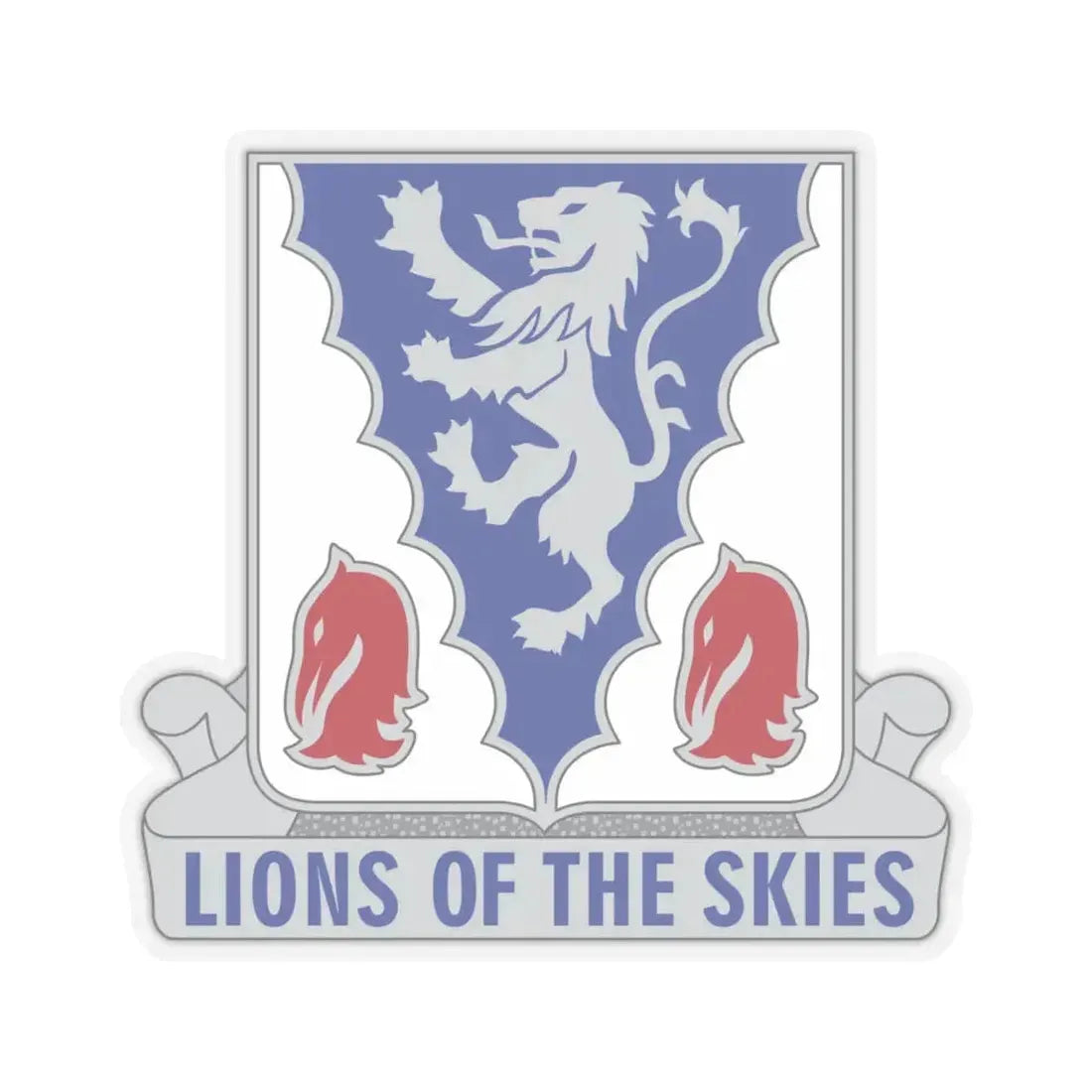 401 Glider Infantry Regiment (U.S. Army) STICKER Vinyl Kiss-Cut Decal 6 Inch Transparent - The Sticker Space