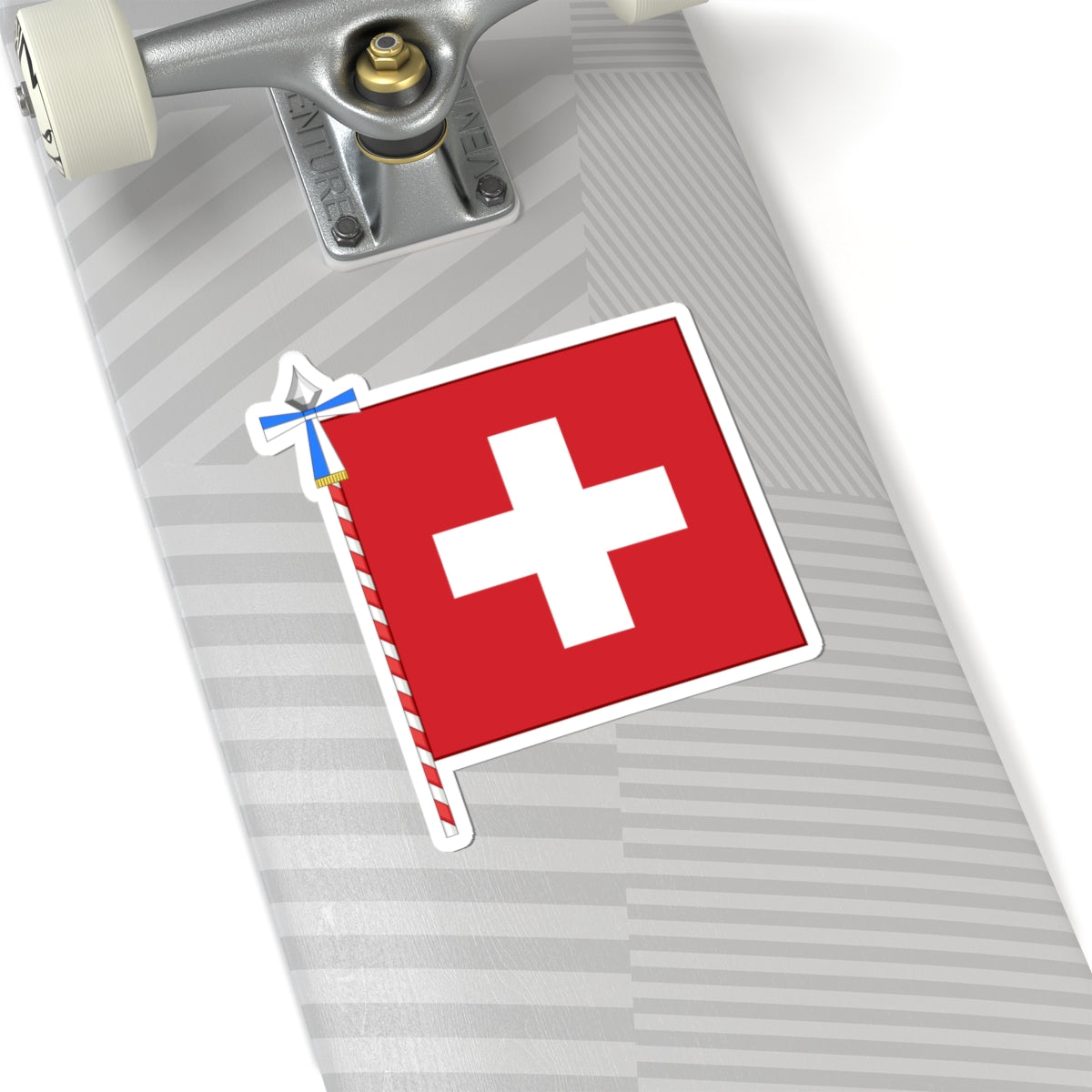 Flag of Switzerland parade Canton of Zurich (Switzerland) STICKER Vinyl Kiss-Cut Decal