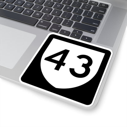 PR urban primary 43 (Puerto Rico) (Road Sign) STICKER Vinyl Kiss-Cut Decal