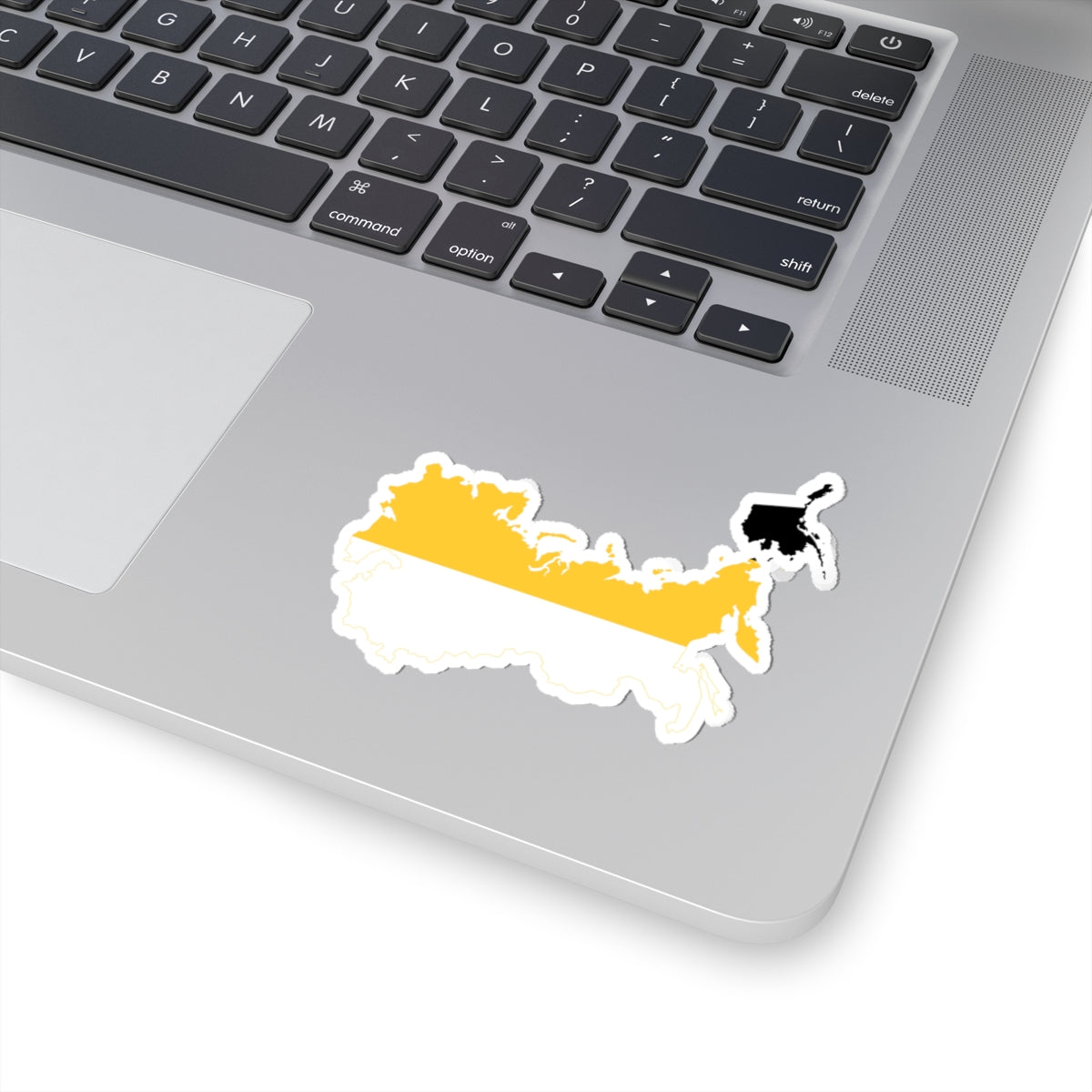 Flag-map of the Russian Empire 1866 (Russia) STICKER Vinyl Kiss-Cut Decal