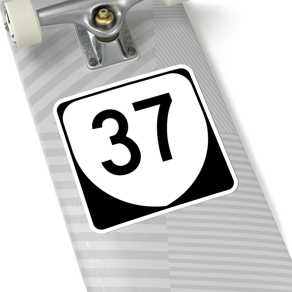 Virginia 37 (Virginia) (Road Sign) STICKER Vinyl Kiss-Cut Decal