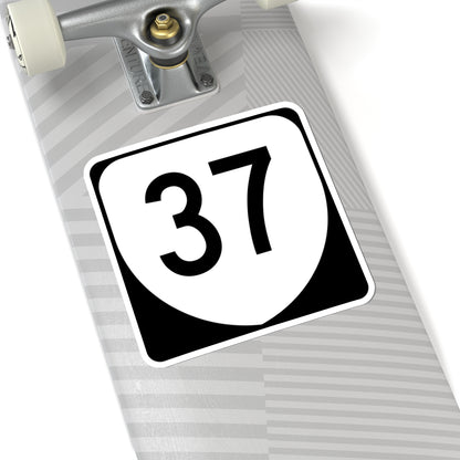 Virginia 37 (Virginia) (Road Sign) STICKER Vinyl Kiss-Cut Decal