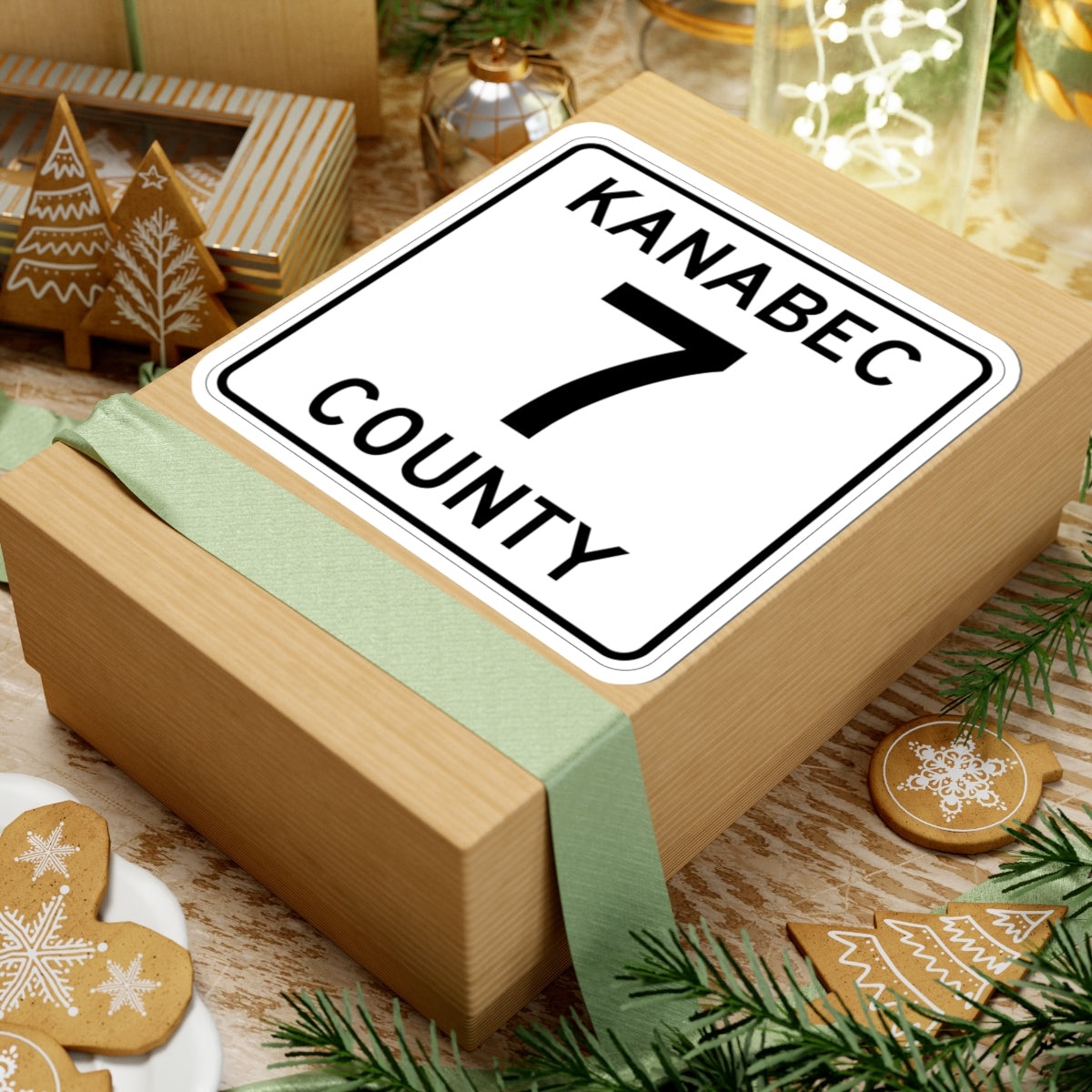 Kanabec County 7 MN (Minnesota) (Road Sign) STICKER Vinyl Kiss-Cut Decal