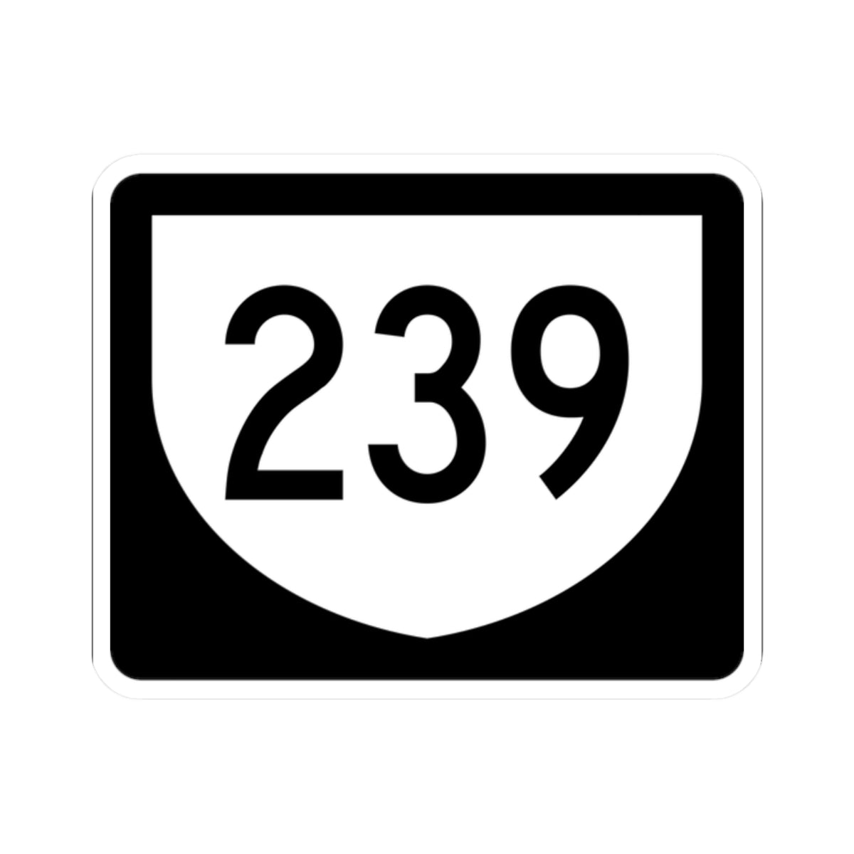 PR urban primary 239 (Puerto Rico) (Road Sign) STICKER Vinyl Kiss-Cut Decal