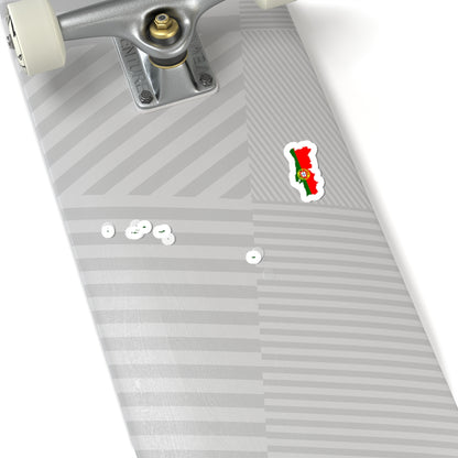 Flag-map of Portugal  Azores  Madeira (Portugal) STICKER Vinyl Kiss-Cut Decal