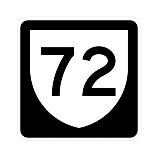 PR urban primary 72 (Puerto Rico) (Road Sign) STICKER Vinyl Kiss-Cut Decal