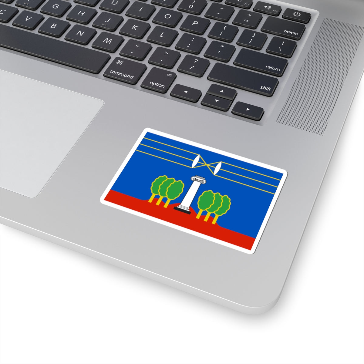Flag of Krasnogorsky rayon Moscow oblast (Russia) STICKER Vinyl Kiss-Cut Decal